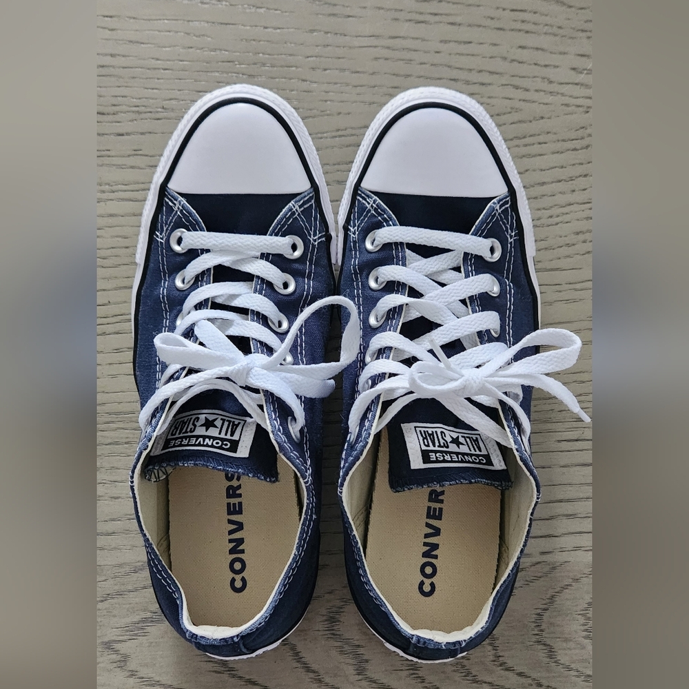Converse All Star Adults Blue and White Low Top Sneakers